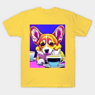 Corgi And Coffee T-Shirt